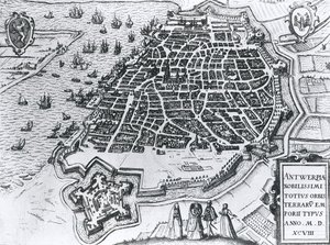 Mapa de Amberes, 1598